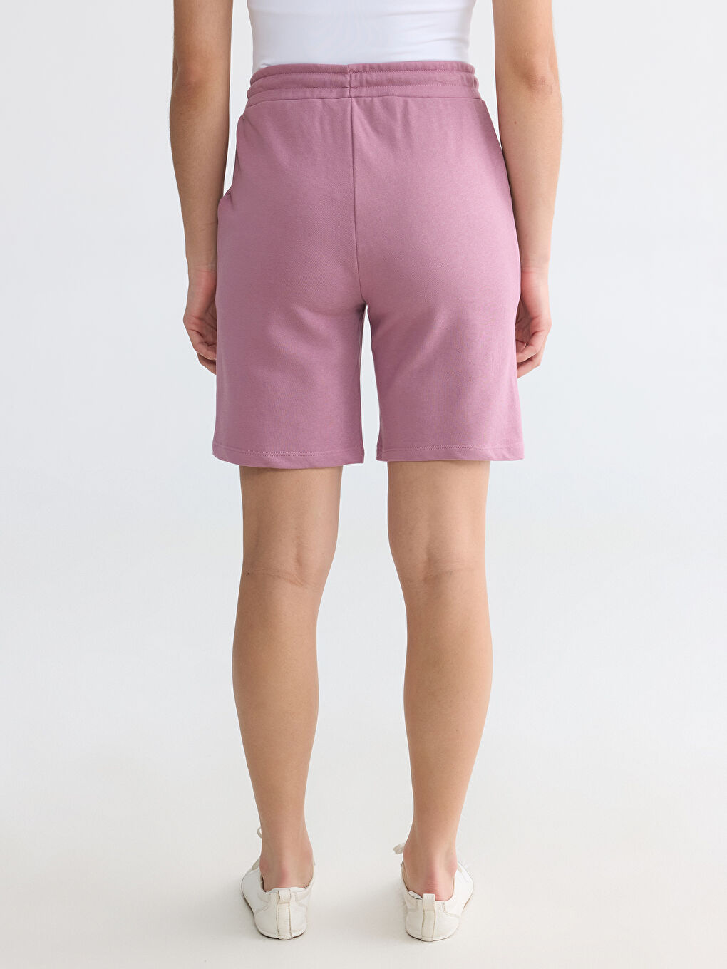 Elastic Waist Women's Shorts-3