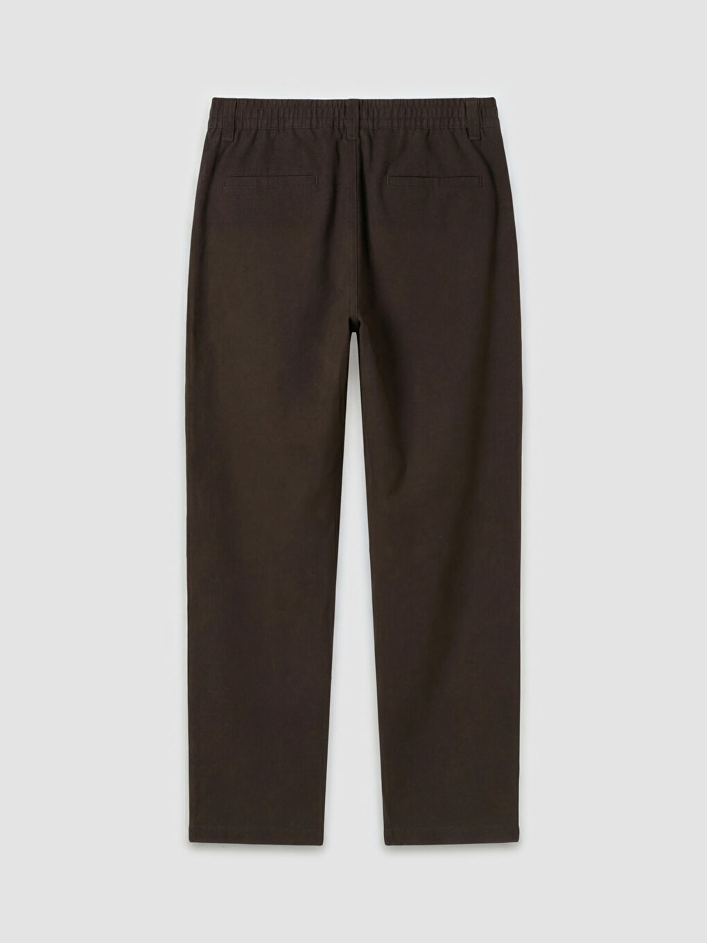 Kahverengi Standart Kalıp Erkek Dokulu Pileli Pantolon-1