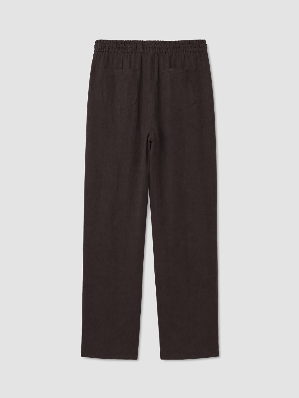 Kahverengi Regular Fit Erkek Keten Pantolon-5