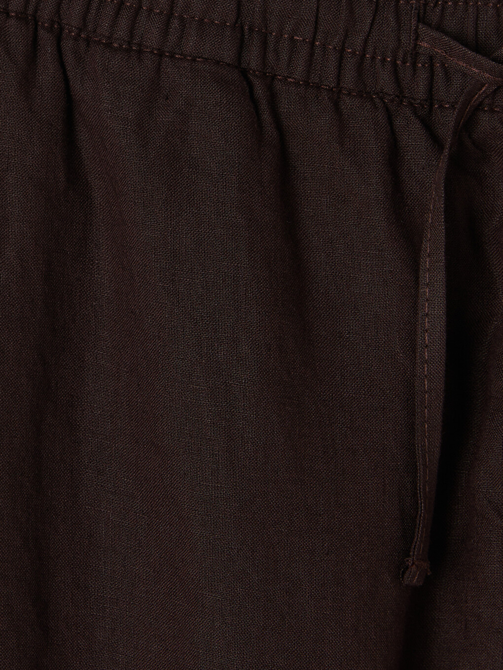 Kırmızı Regular Fit Erkek Keten Pantolon-6