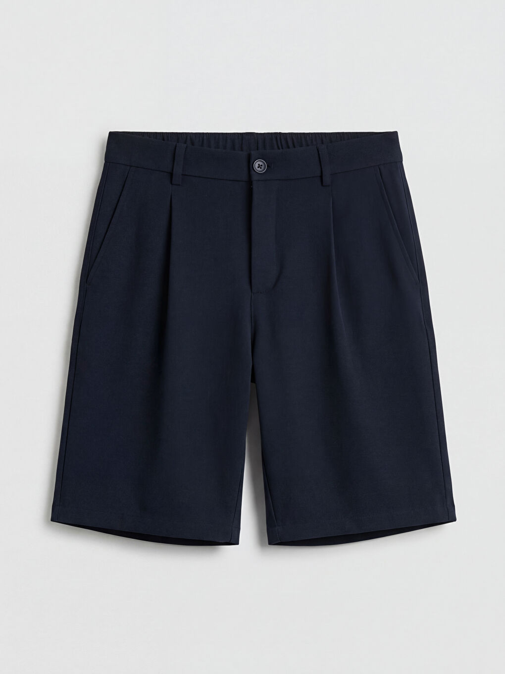 Lacivert Standart Kalıp Erkek Şort-4