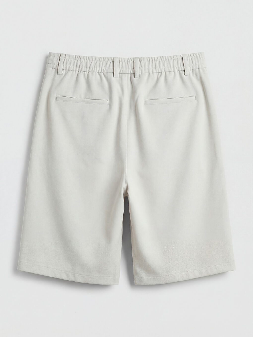 Bej Standart Kalıp Erkek Şort-5