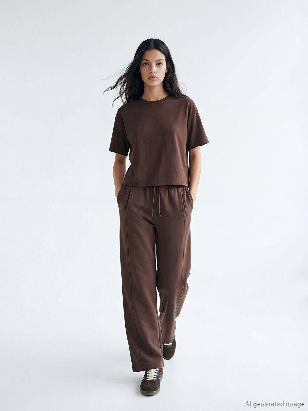 Women's Thick Sweatpants with Elastic Waistband