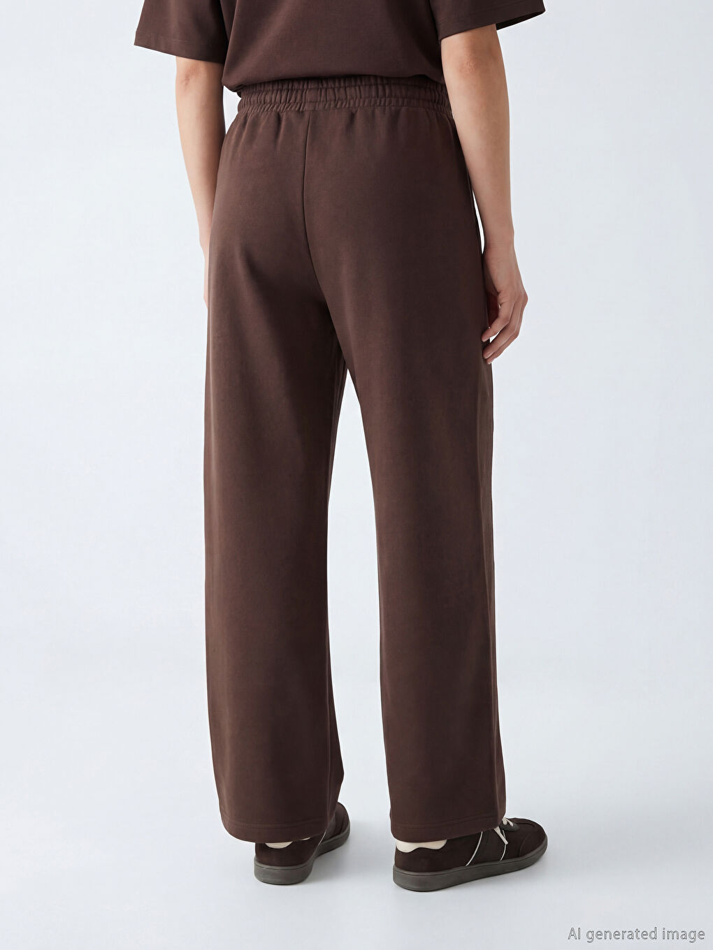 Women's Thick Sweatpants with Elastic Waistband-3