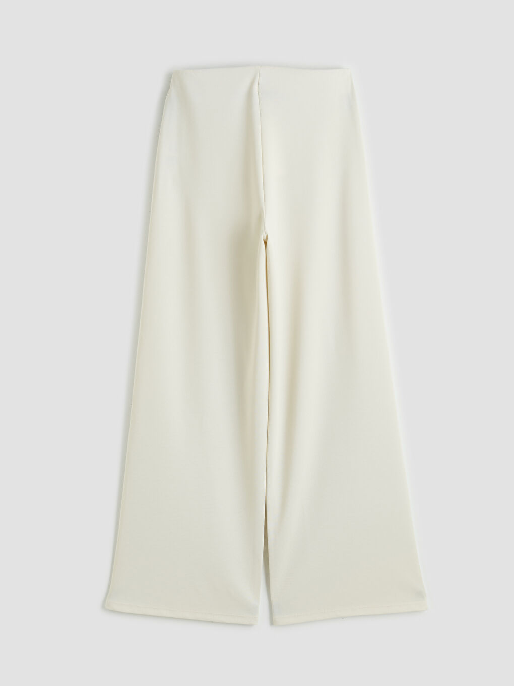 Bej Beli Lastikli Soft Touch Kadın Eşofman Altı-1