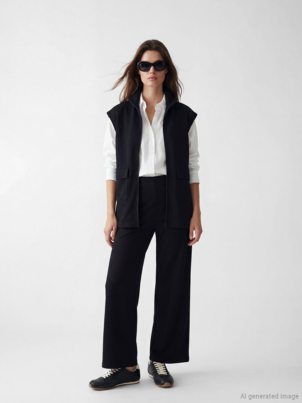 Siyah Beli Lastikli Soft Touch Kadın Eşofman Altı