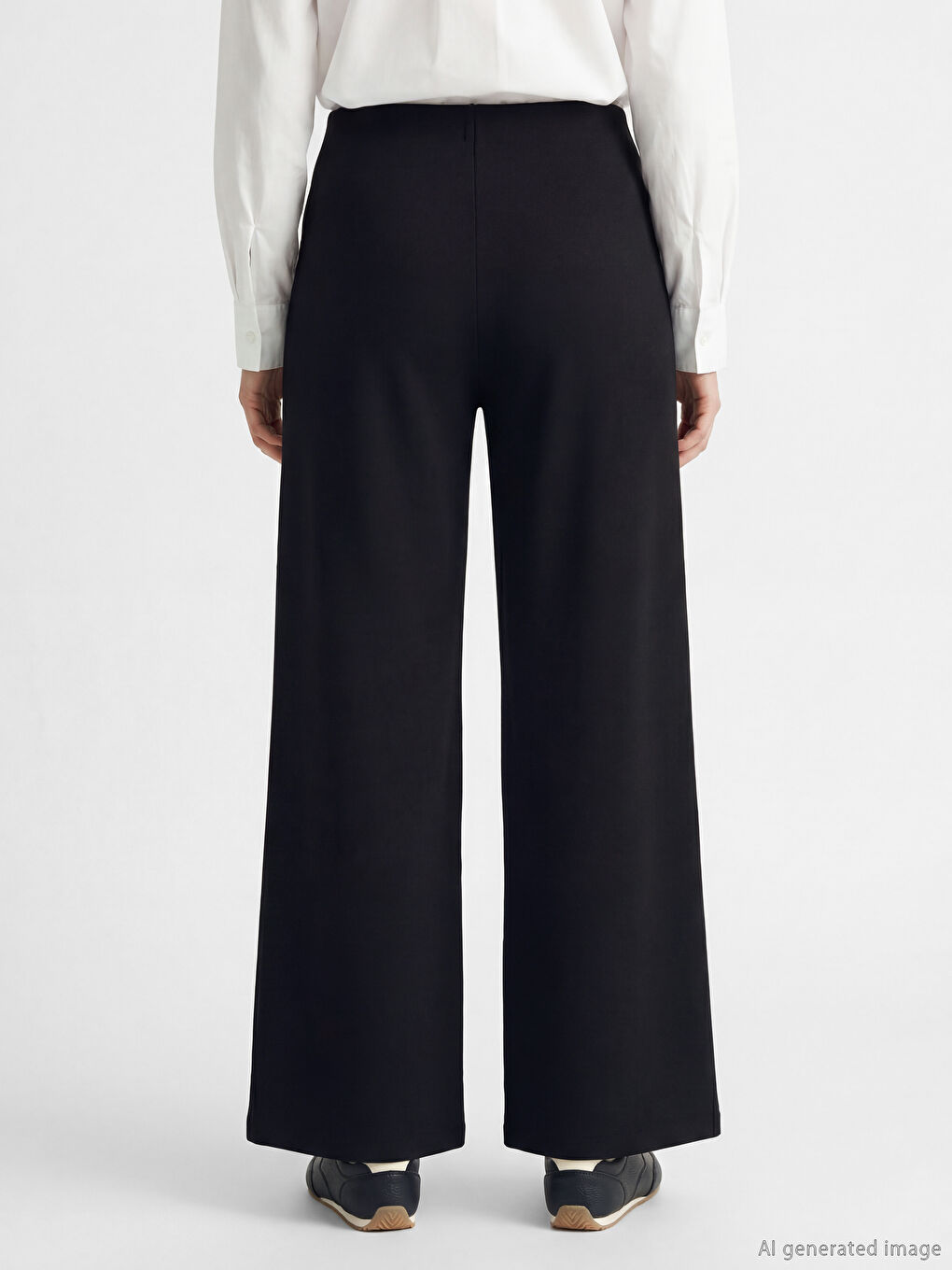 Siyah Beli Lastikli Soft Touch Kadın Eşofman Altı-3