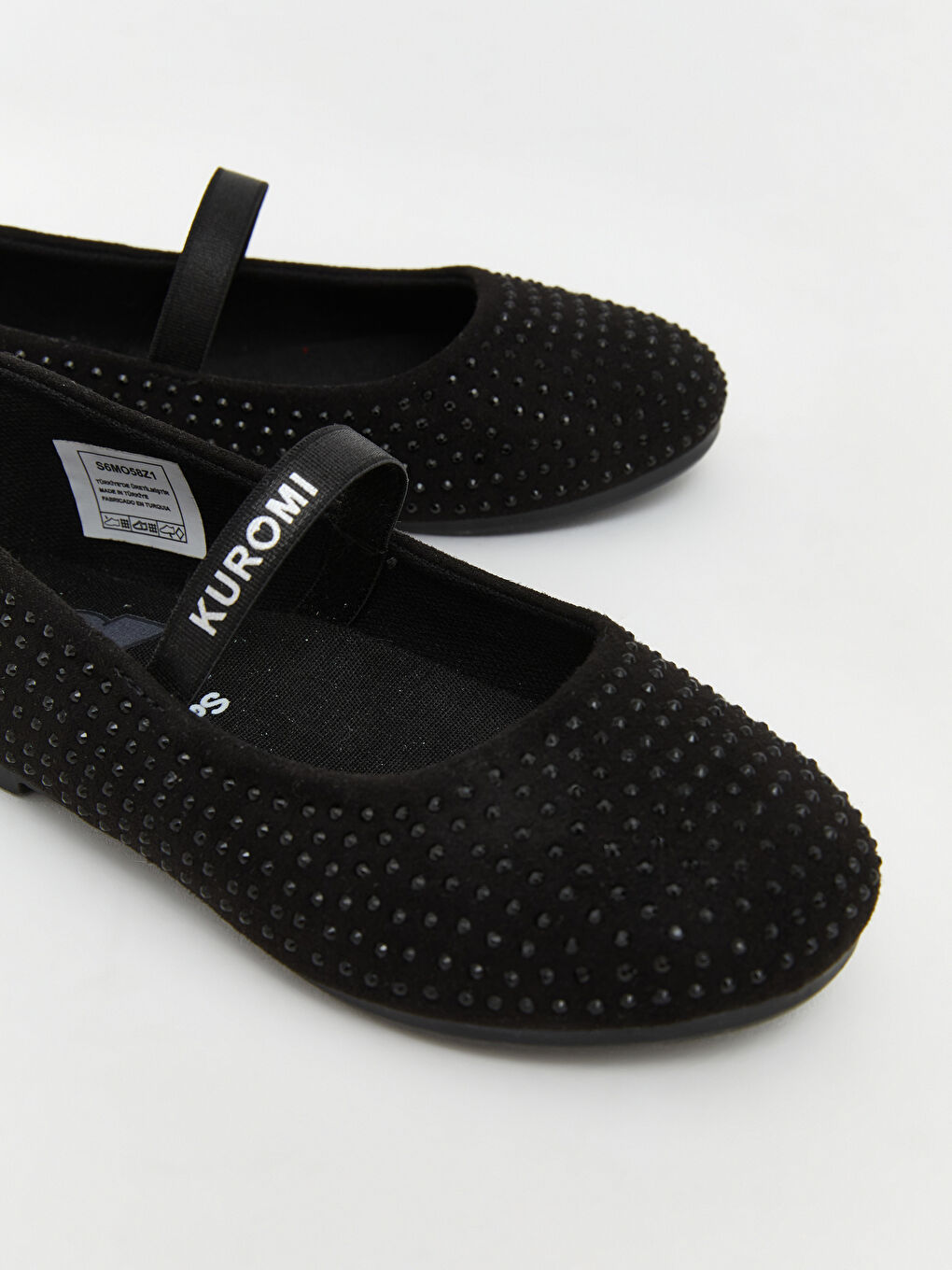 Siyah Taşlı Kız Bebek Babet-2