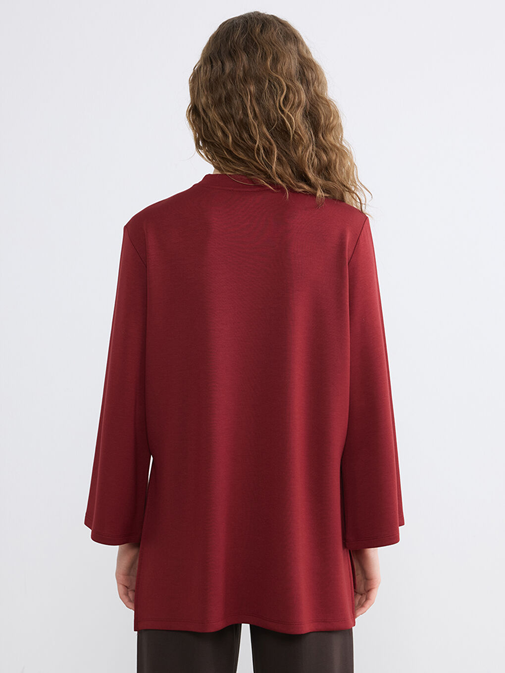 تونیکی سویتشێرت ره‌نگ شه‌رابی ژن-3