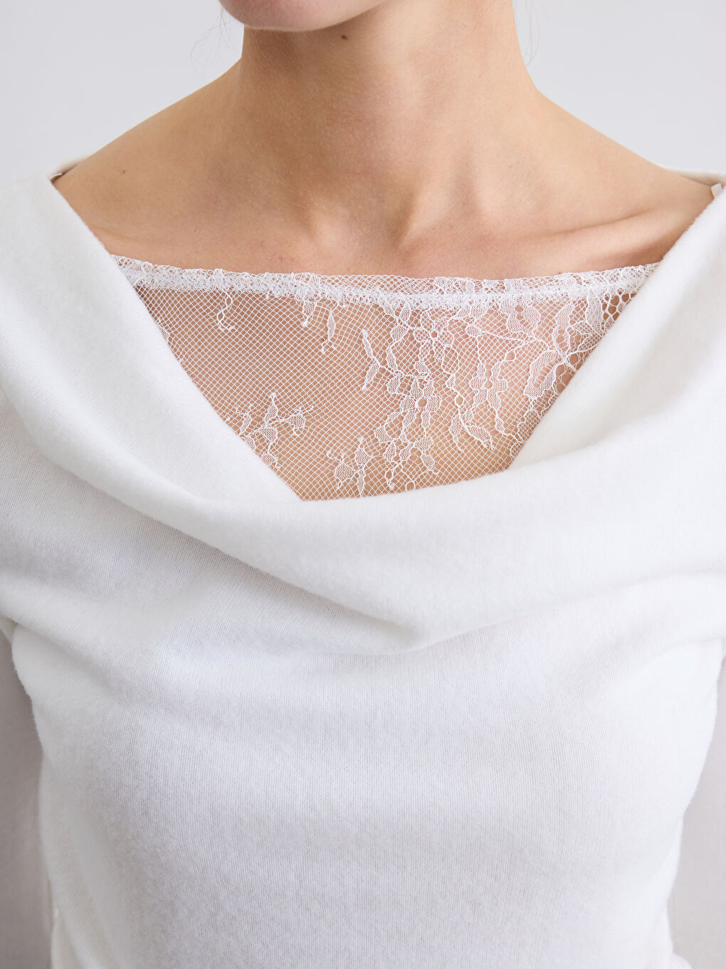 Ruched Blouse with Boat Neck-2