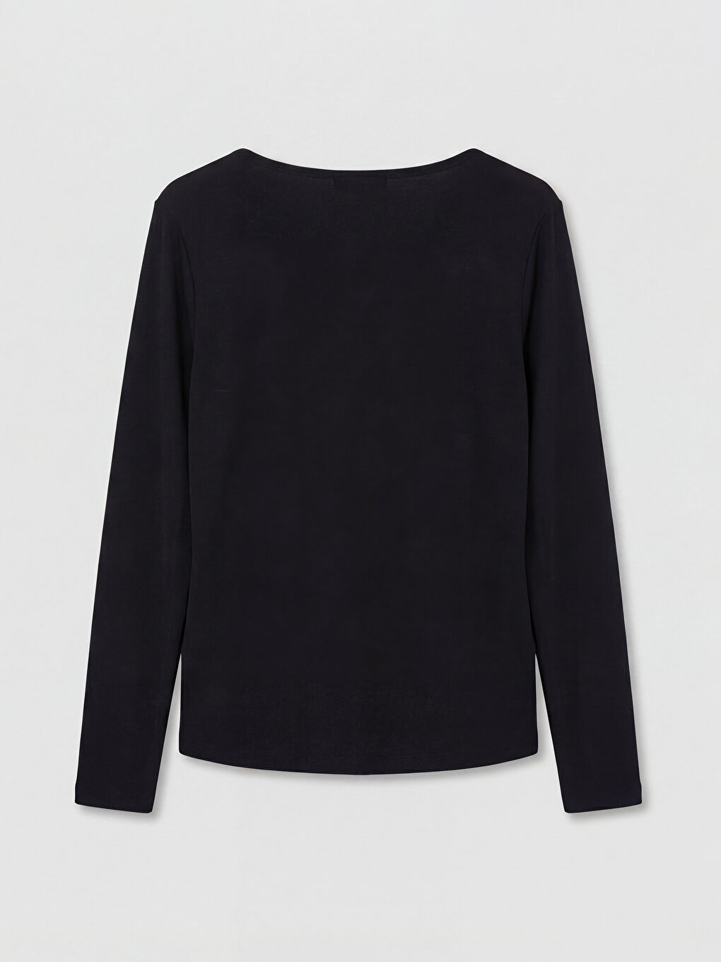 Siyah Kayık Yaka Büzgülü Kadın Body-5