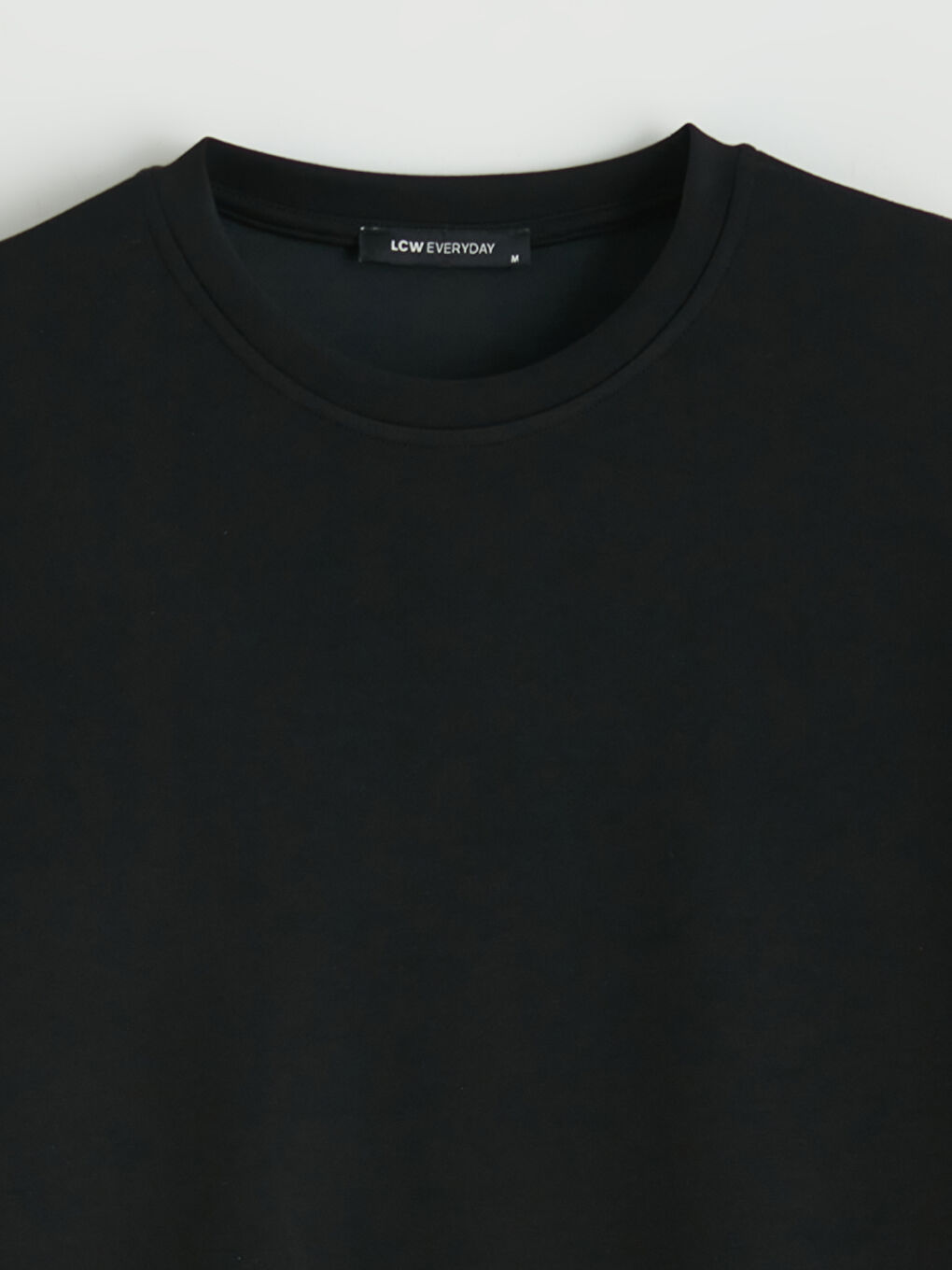 Siyah Bisiklet Yaka Soft Touch Kadın Tunik-1