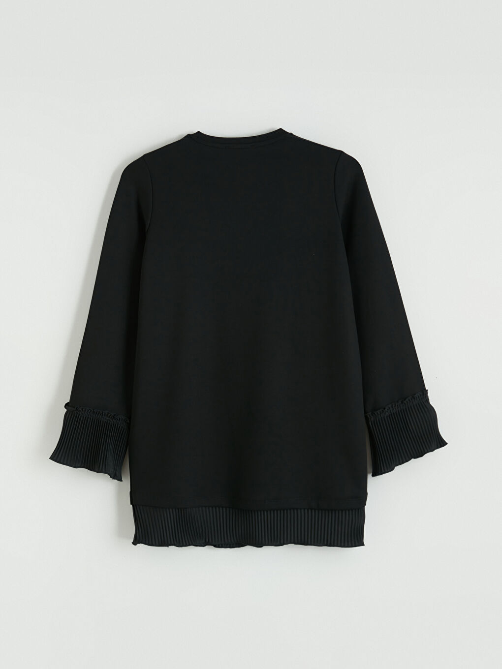 Siyah Bisiklet Yaka Soft Touch Kadın Tunik-2