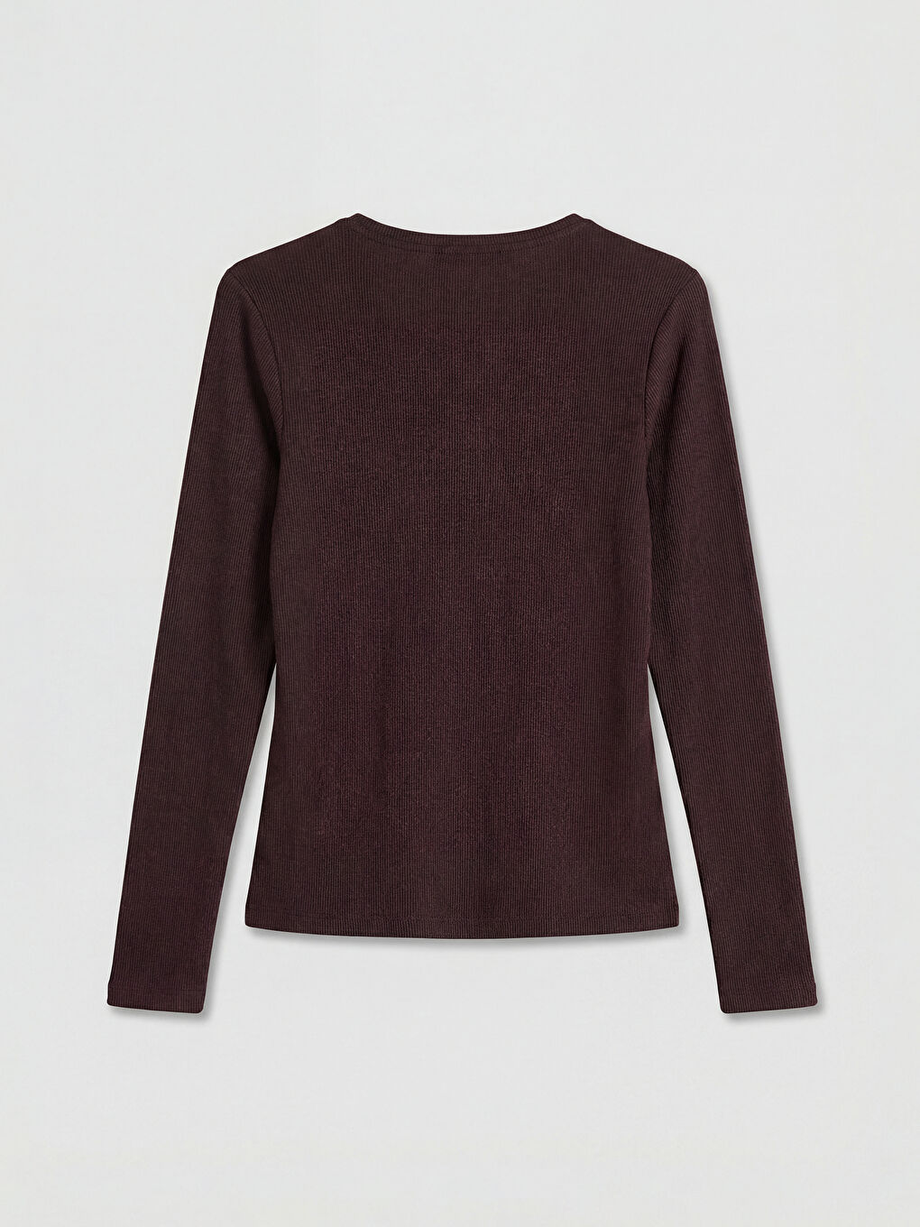 Kahverengi Bisiklet Yaka Fırfırlı Bluz-1