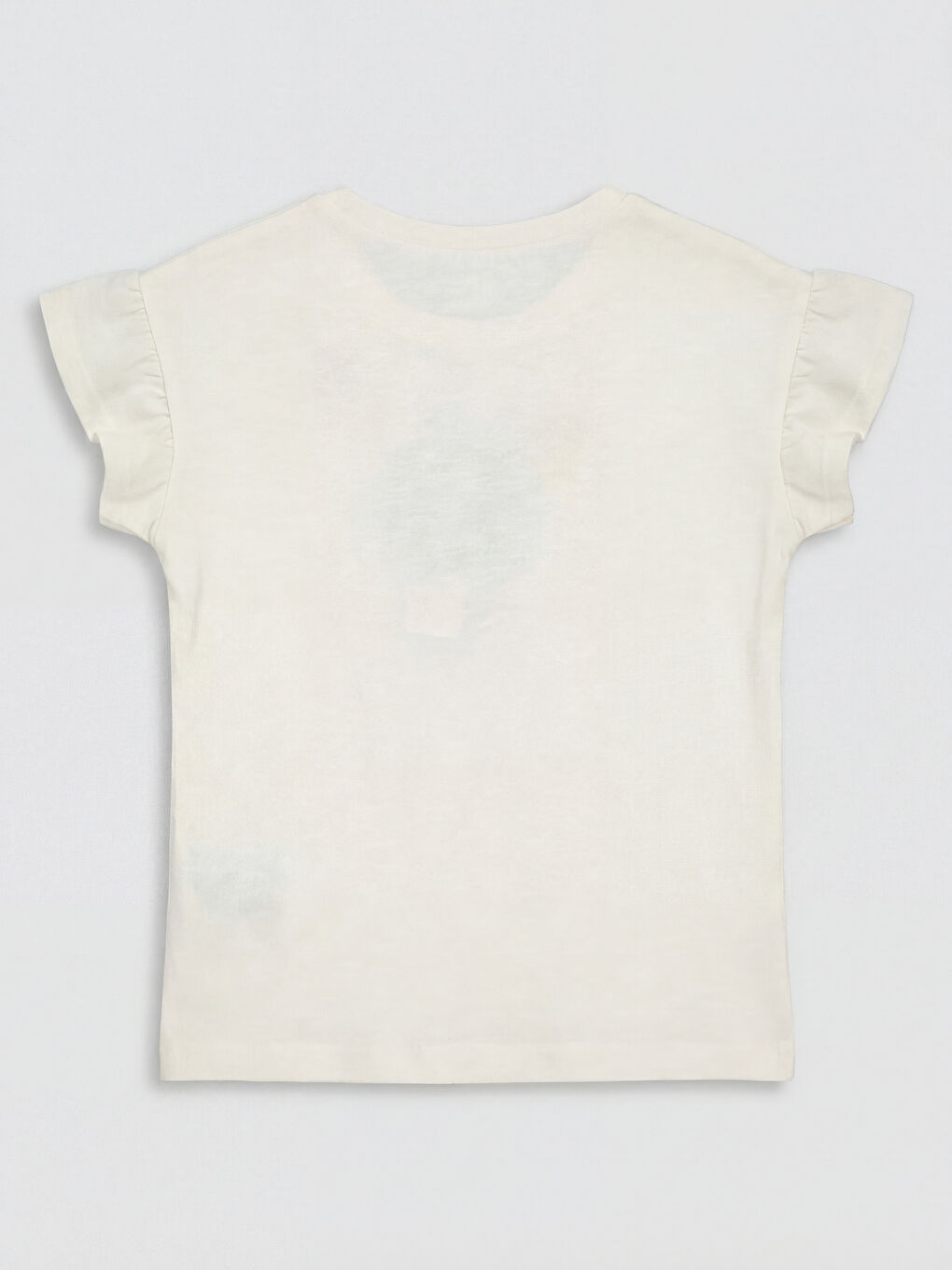 Ekru Çiçekli Kız Çocuk Takım-2