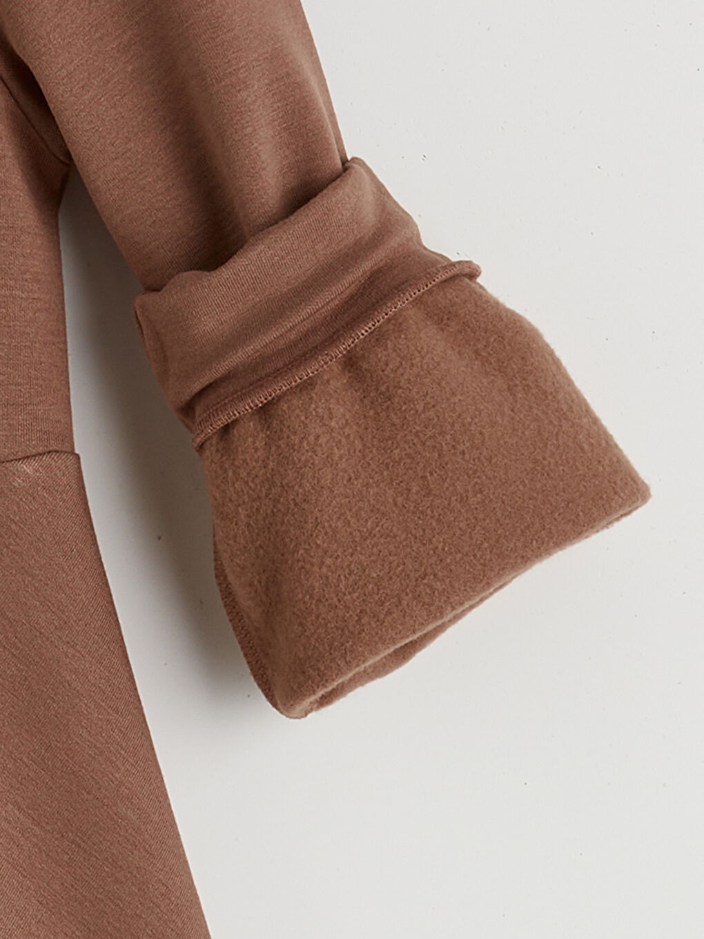 Kahverengi Bisiklet Yaka Baskılı Kız Çocuk Elbise-3