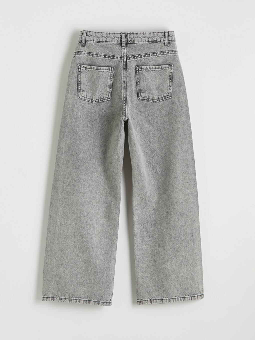 Karışık Wideleg Taşlı Kız Çocuk Jean Pantolon-1