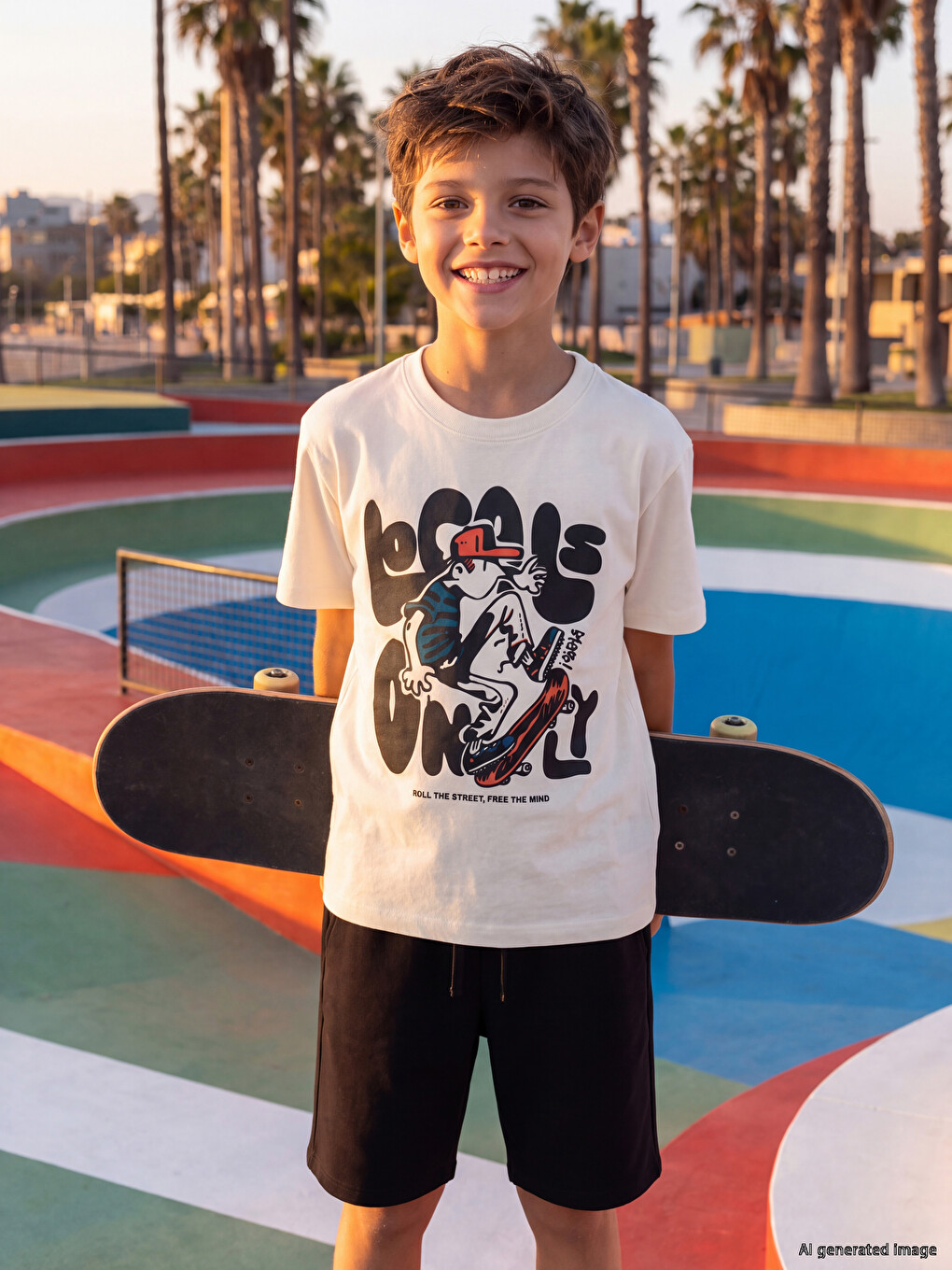 T-shirt Col Rond Imprimé Garçons