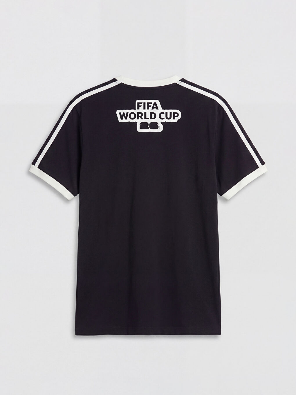 Siyah Bisiklet Yaka FIFA 2026 Baskılı Erkek Tişört-1