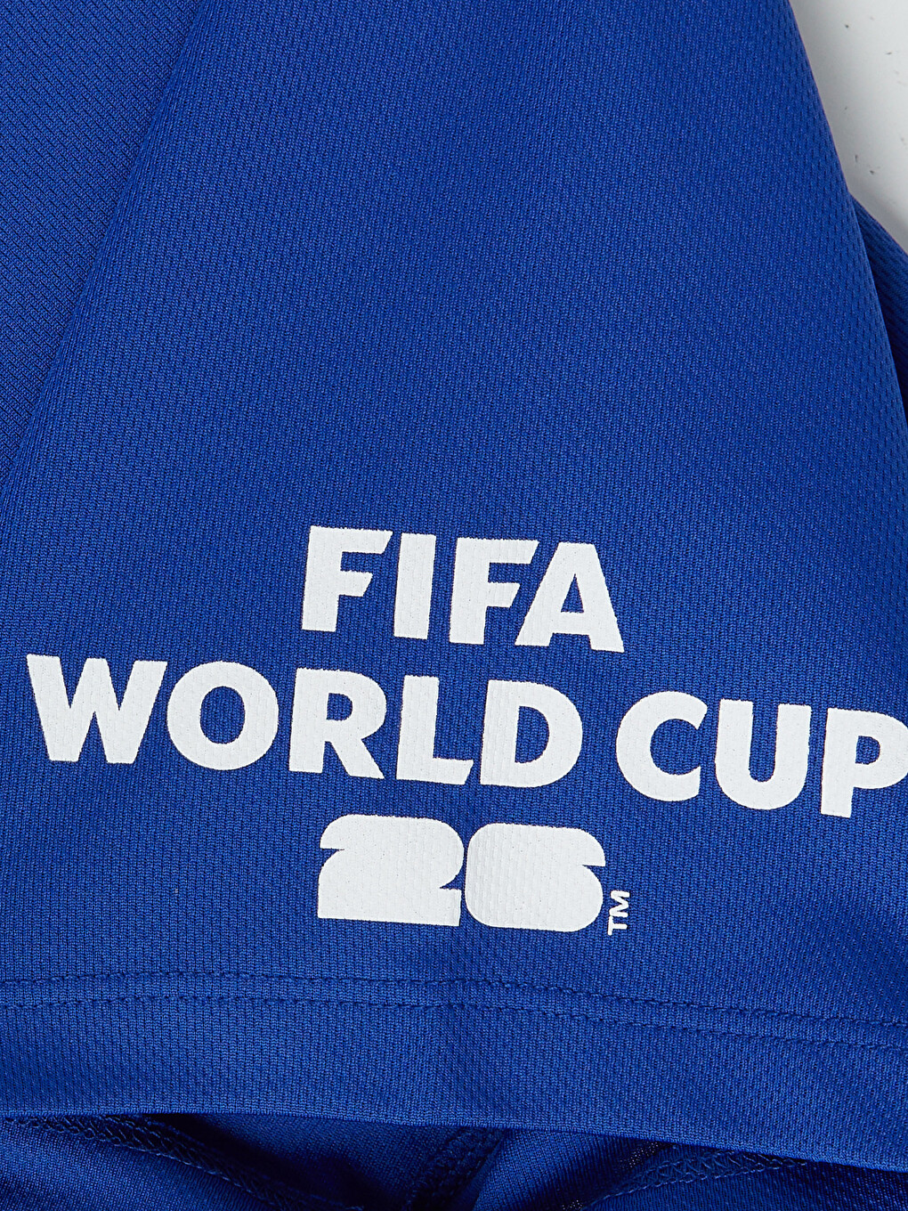 Mavi Polo Yaka FIFA 2026 Baskılı Erkek Tişört-4