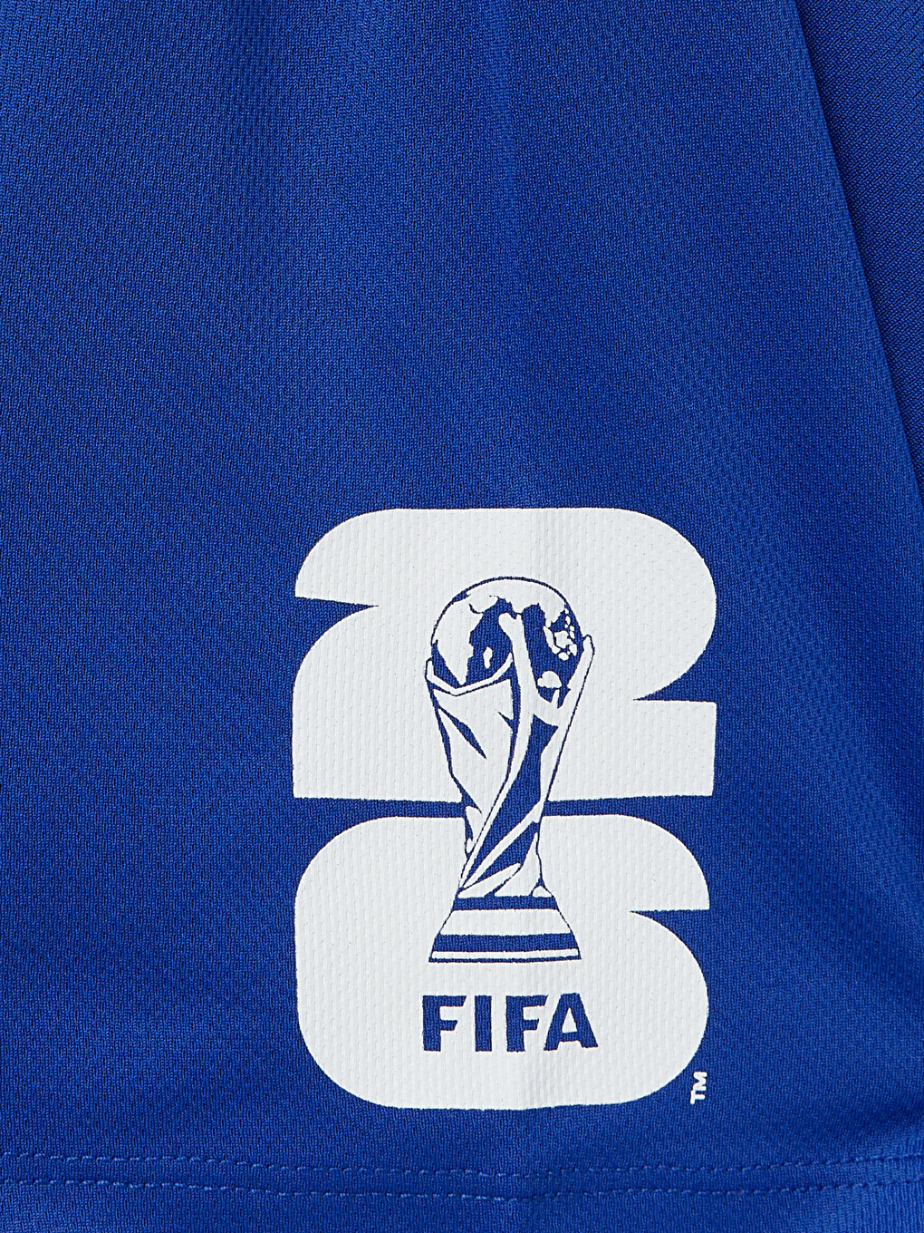 Mavi Polo Yaka FIFA 2026 Baskılı Erkek Tişört-5