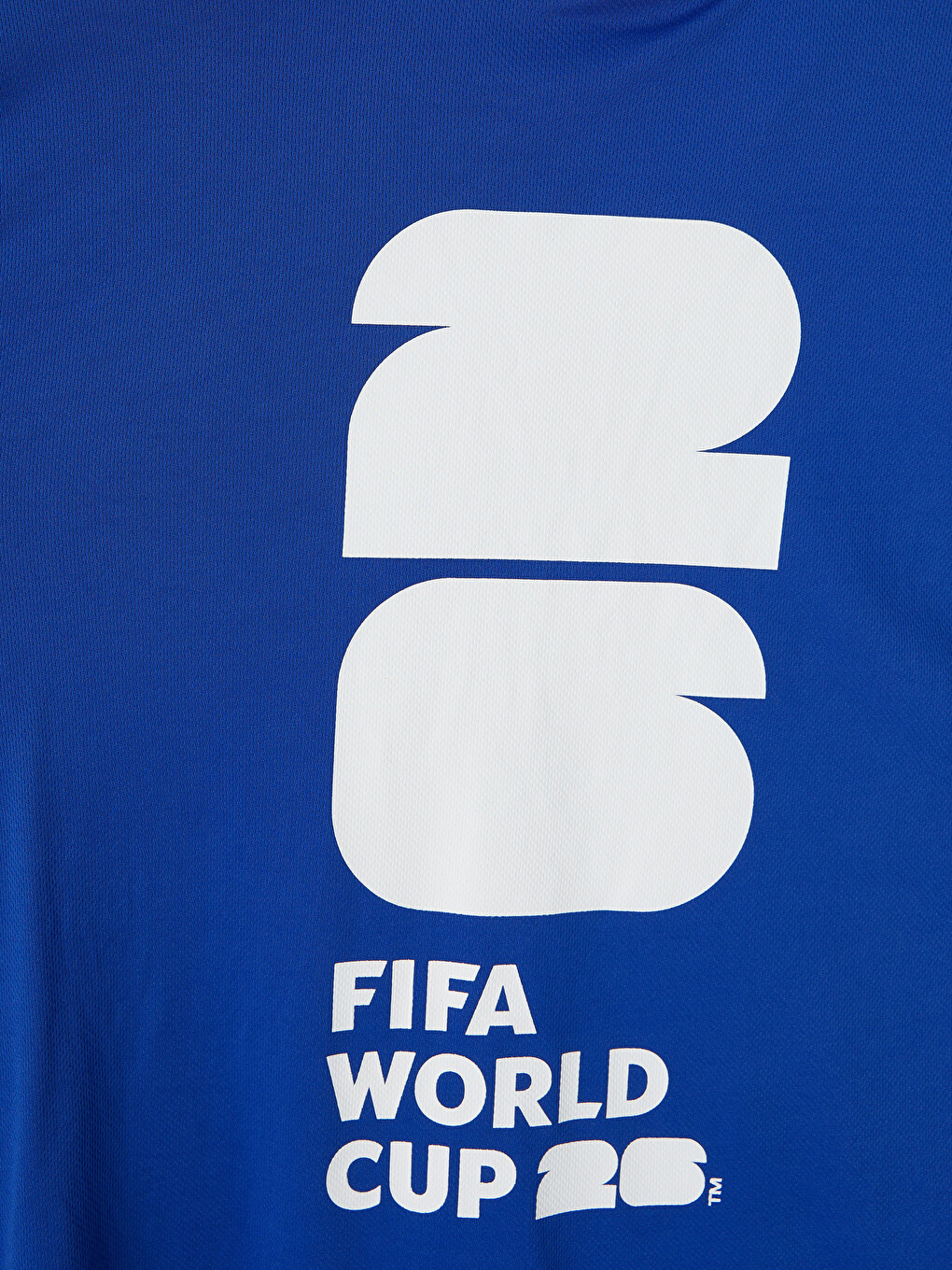 Mavi Polo Yaka FIFA 2026 Baskılı Erkek Tişört-6