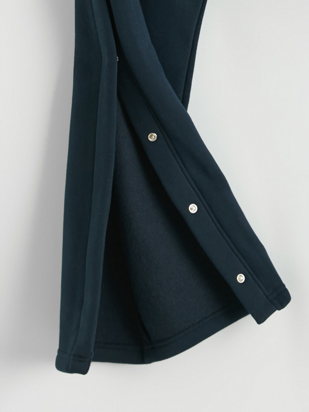 Lacivert Kolay Giyilebilir Paçaları Çıtçıtlı Erkek Loose Fit  Eşofman Altı-3