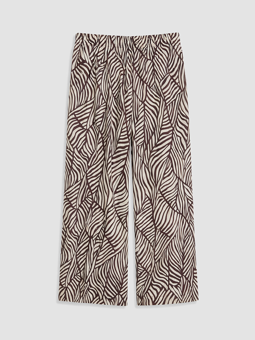 Elastic Waist Patterned Women's Capri-1