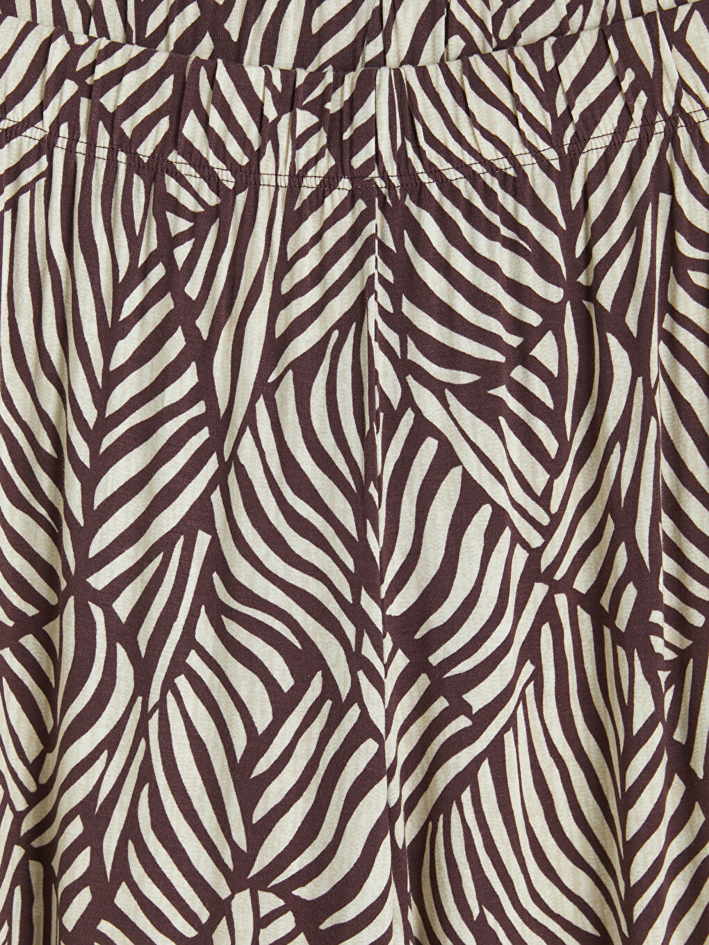 Elastic Waist Patterned Women's Capri-2