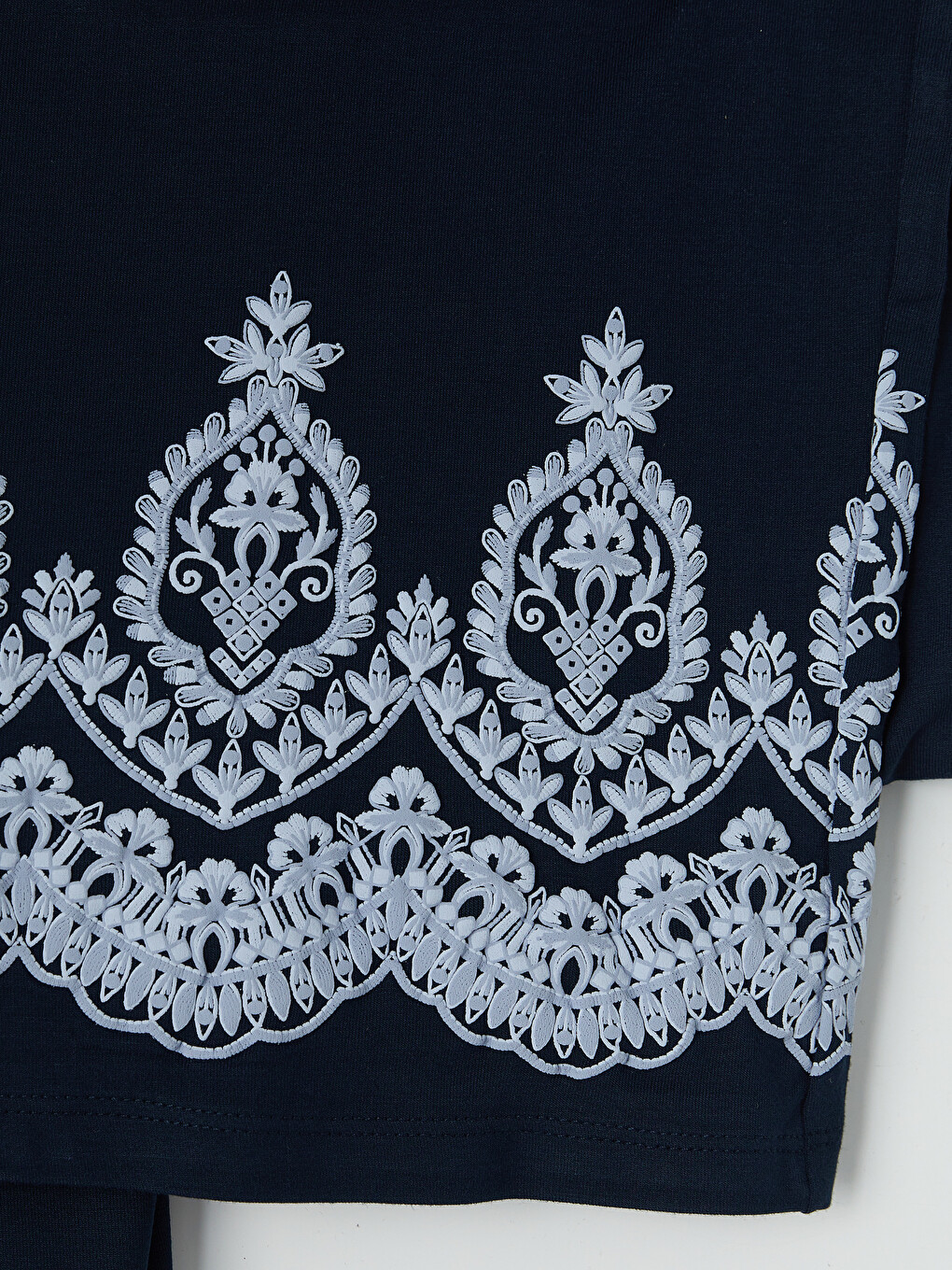 Femër Blu Pantallona Kapri-7