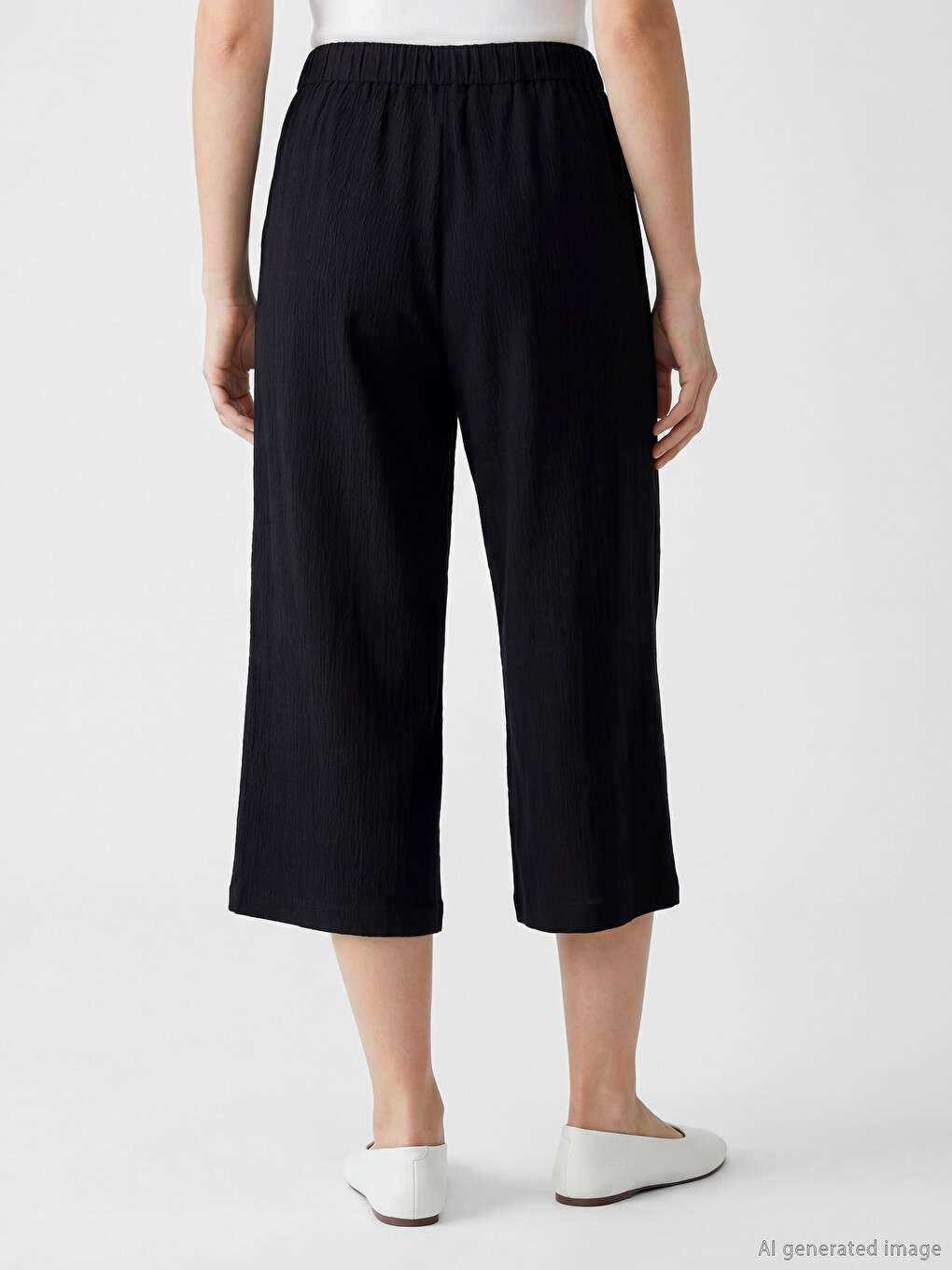 Elastic Waist Women's Capri-3
