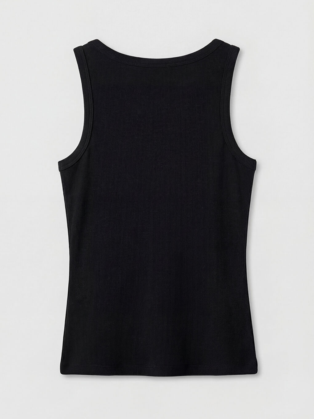 Siyah U Yaka Taşlı Kadın Atlet-5