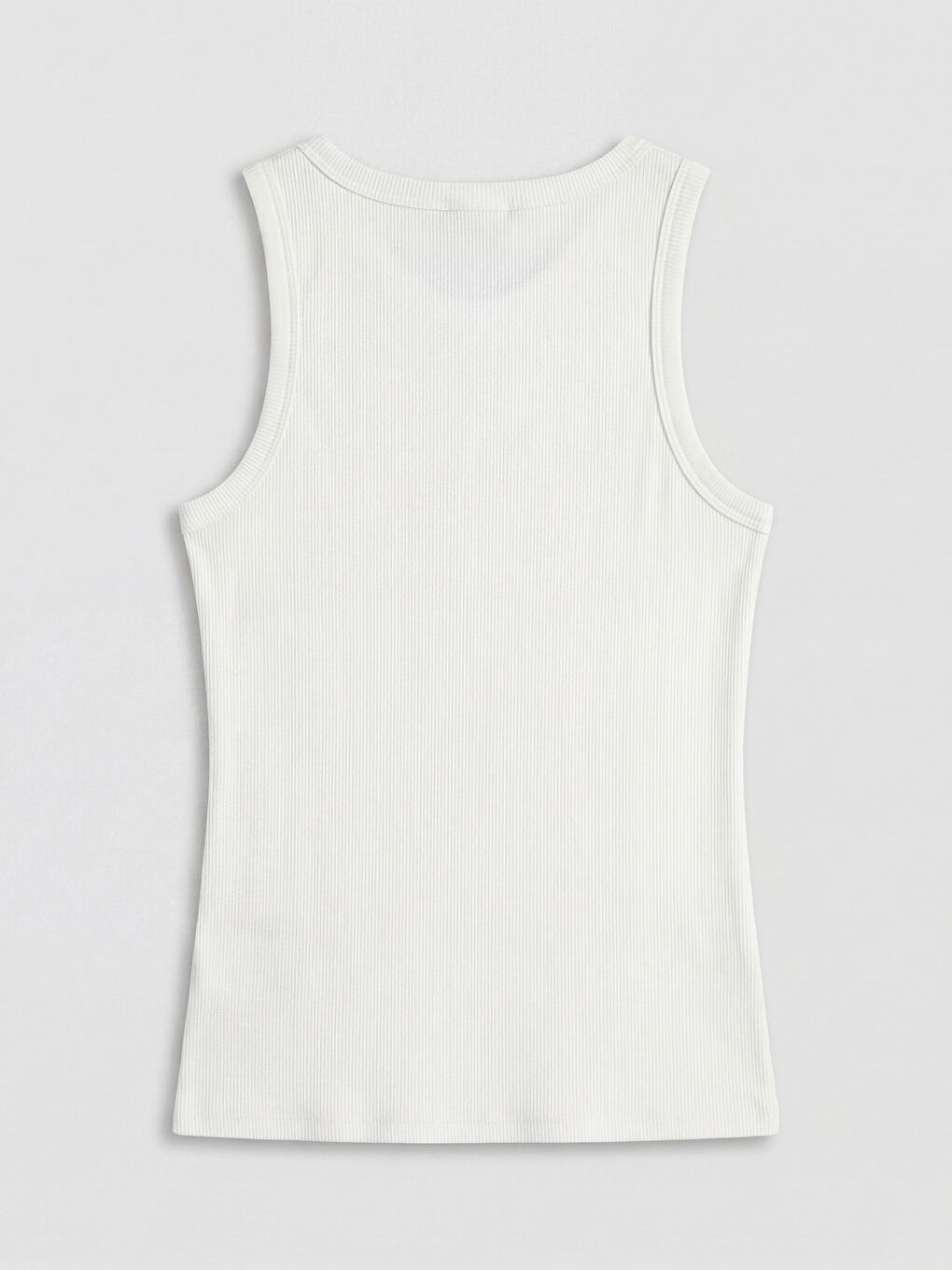 Ekru U Yaka Taşlı Kadın Atlet-1