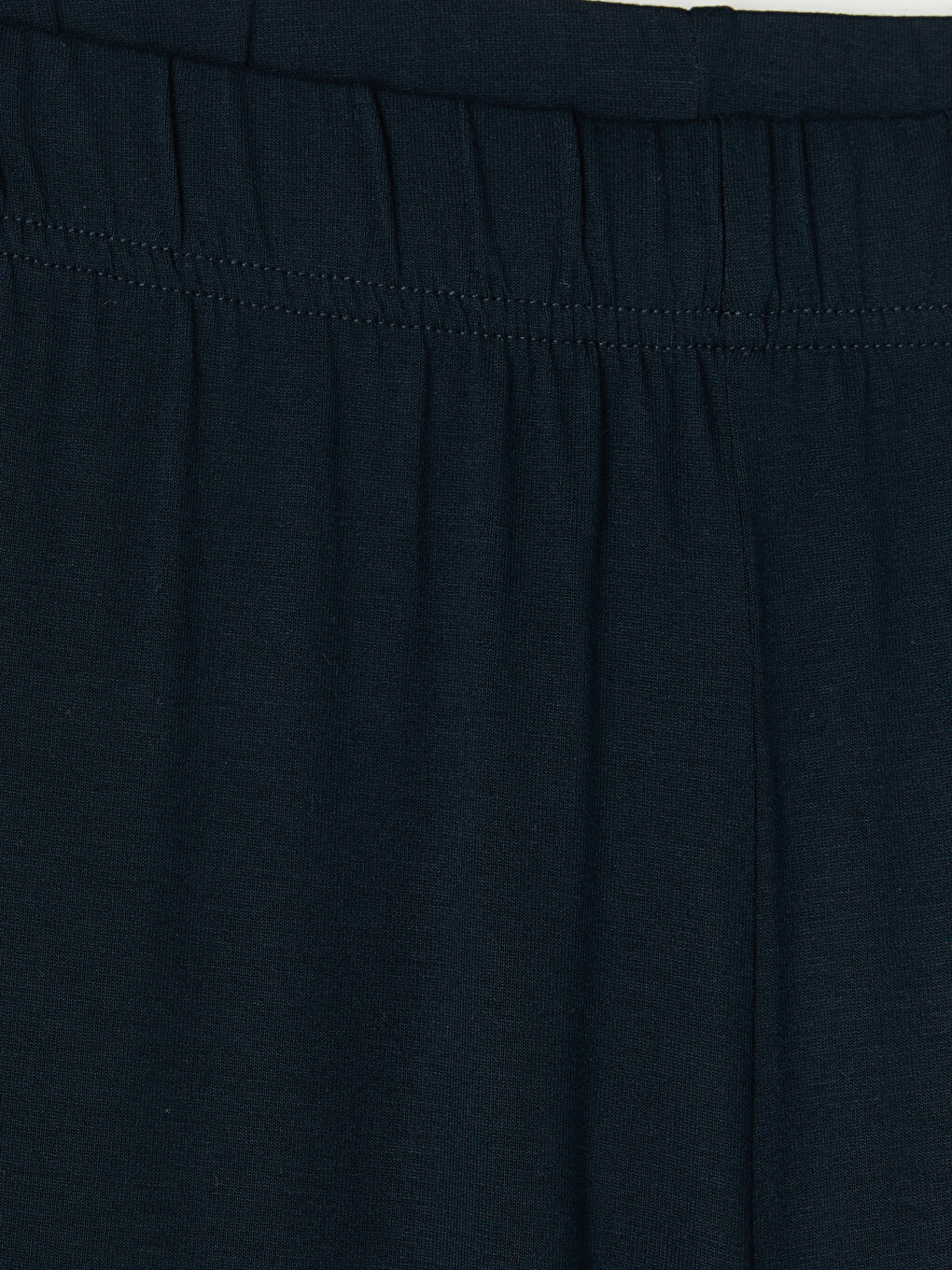 Woman Navy Capri Trousers-1