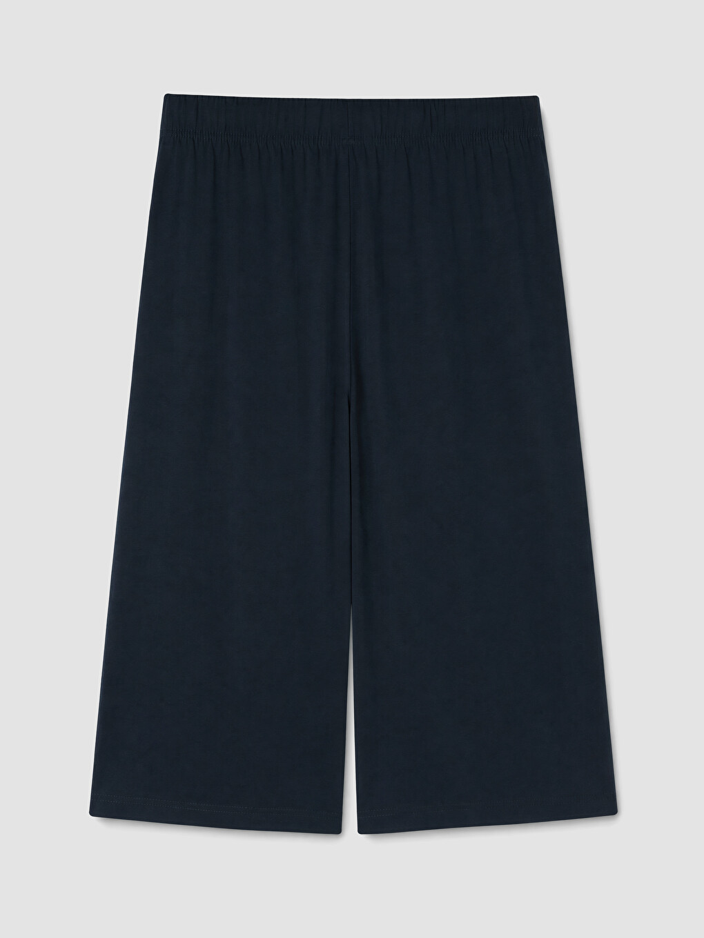Woman Navy Capri Trousers-2