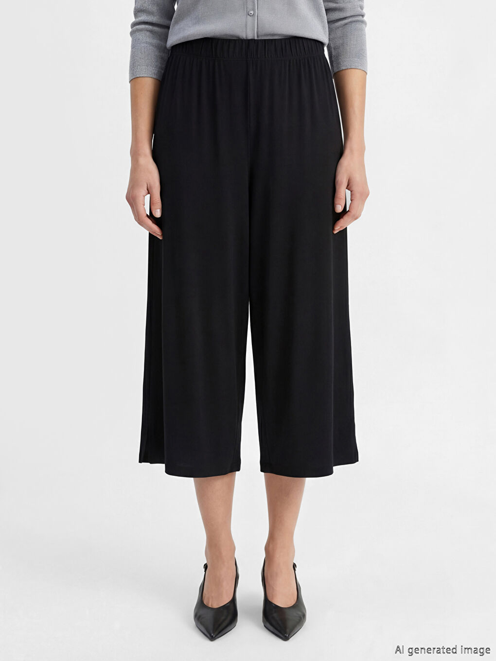 Žena CRNA Kapri hlače -1