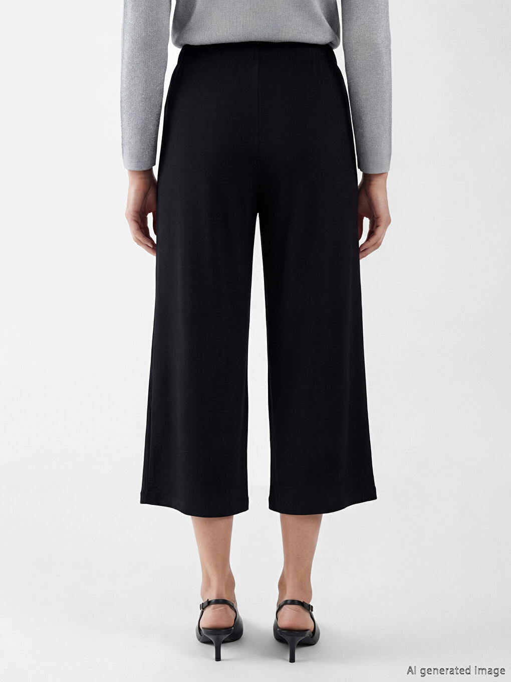 Žena CRNA Kapri hlače -3