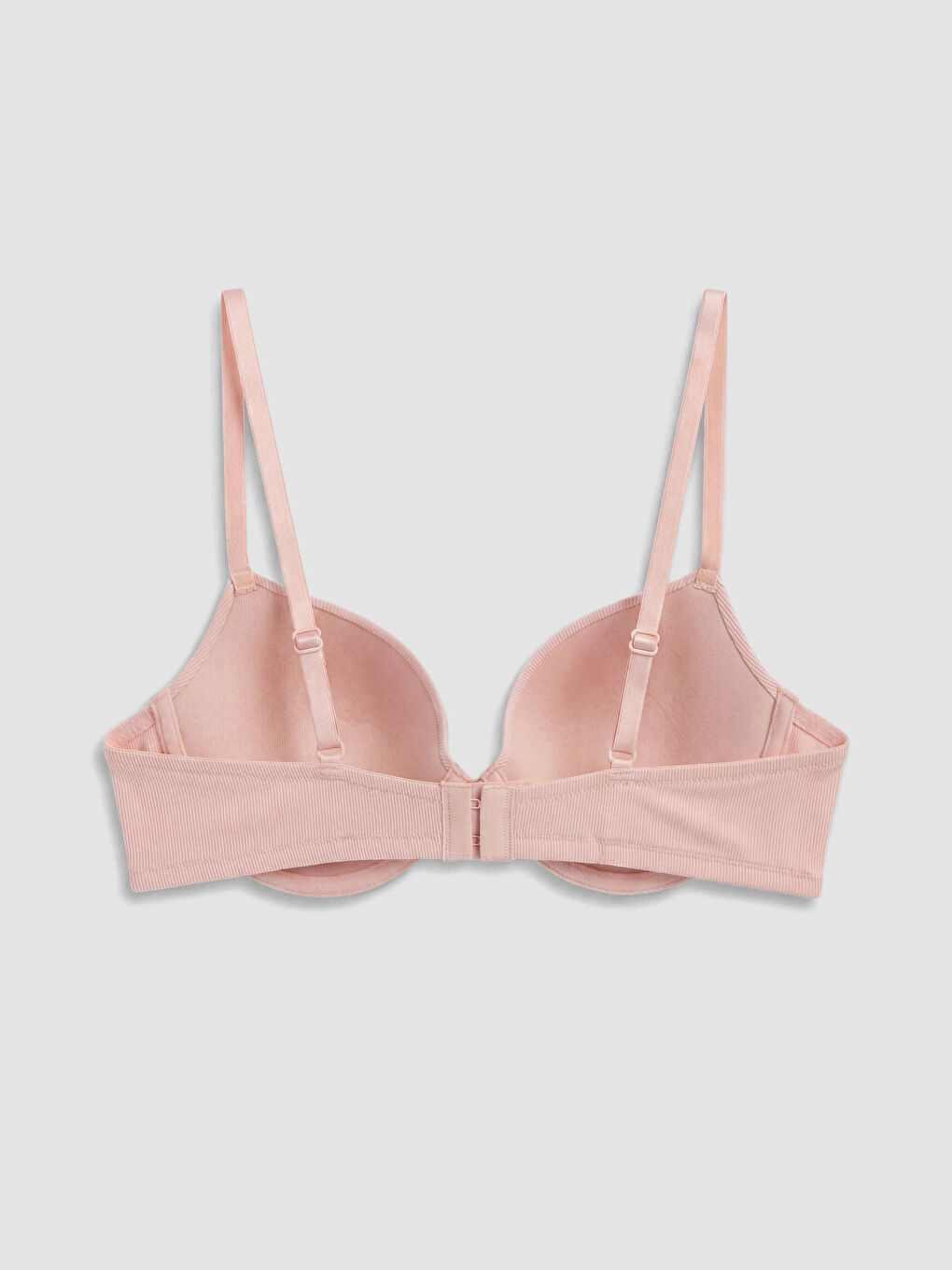 Pembe Balenli Dolgusuz Tişört Sütyen-1