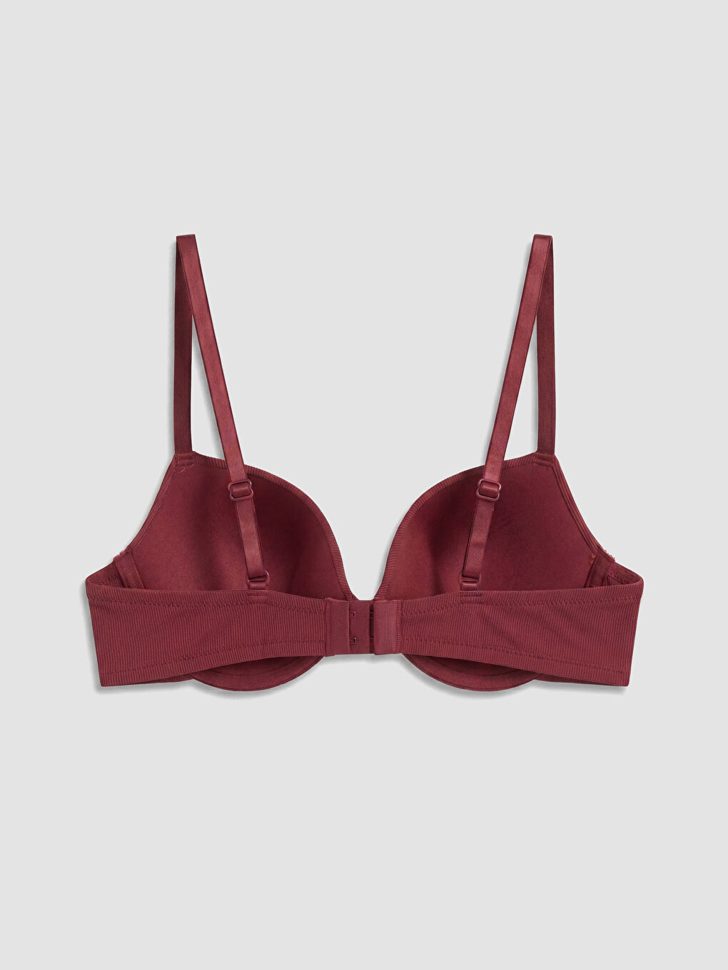 Pembe Balenli Dolgusuz Tişört Sütyen-1