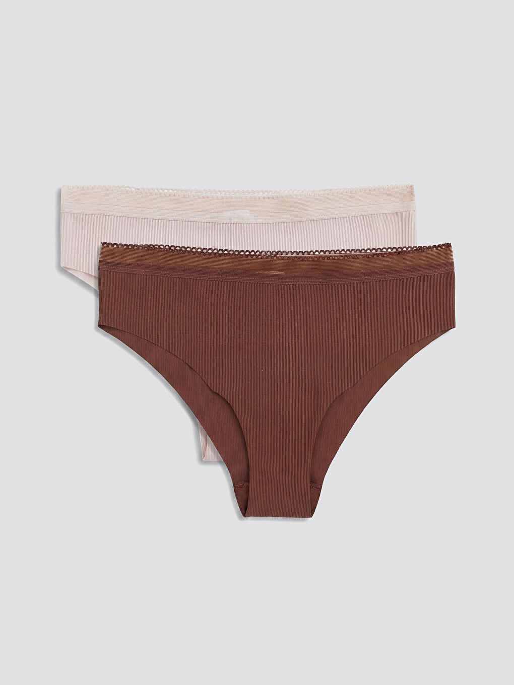 Pembe Lazer Kesim Brazilian Külot 2'li