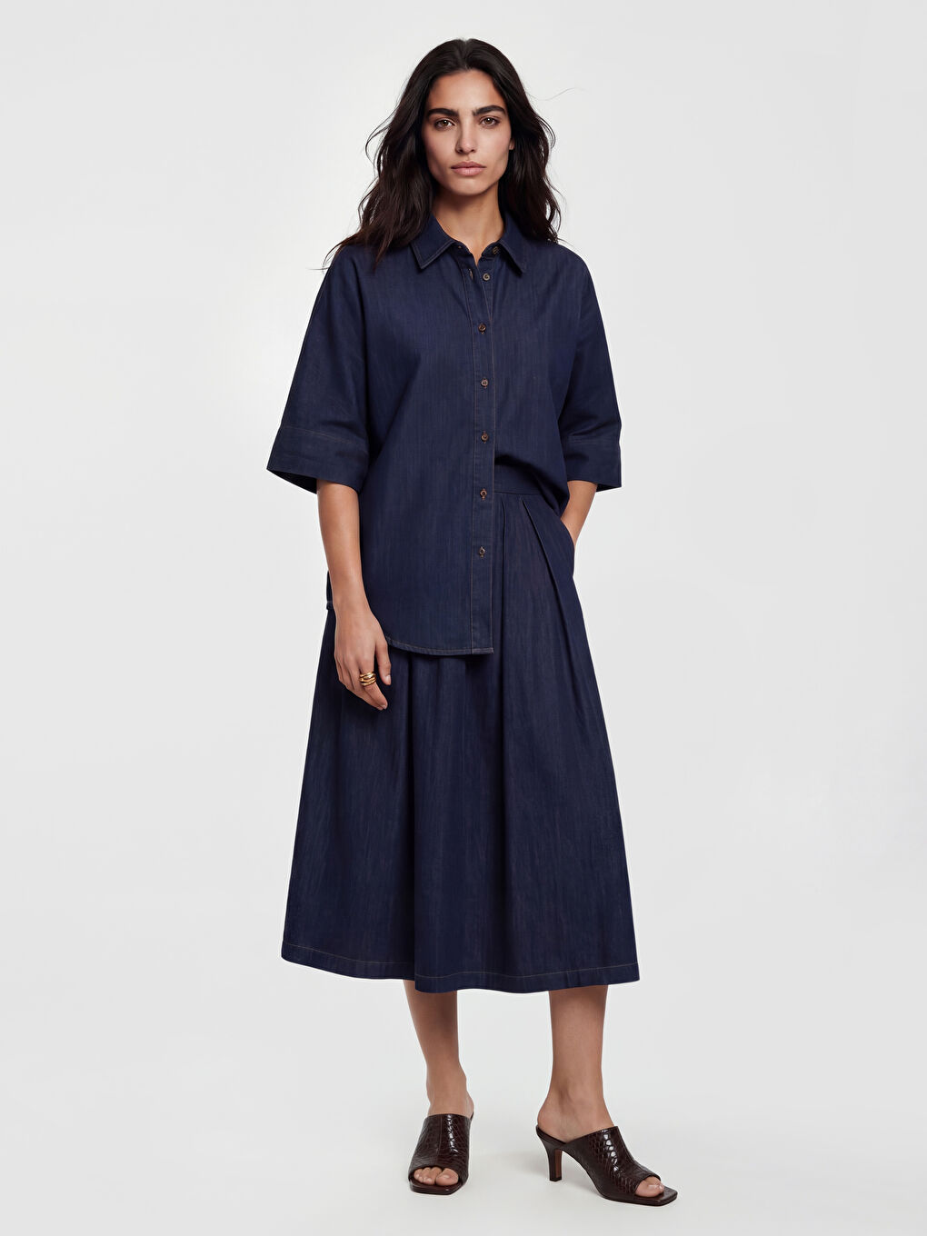 Women's Denim Shirt-1