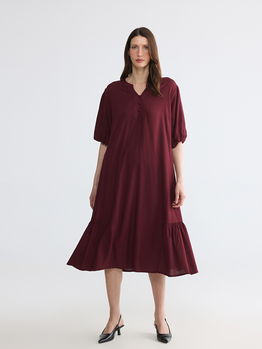 Rochie Visiniu Femeie-1