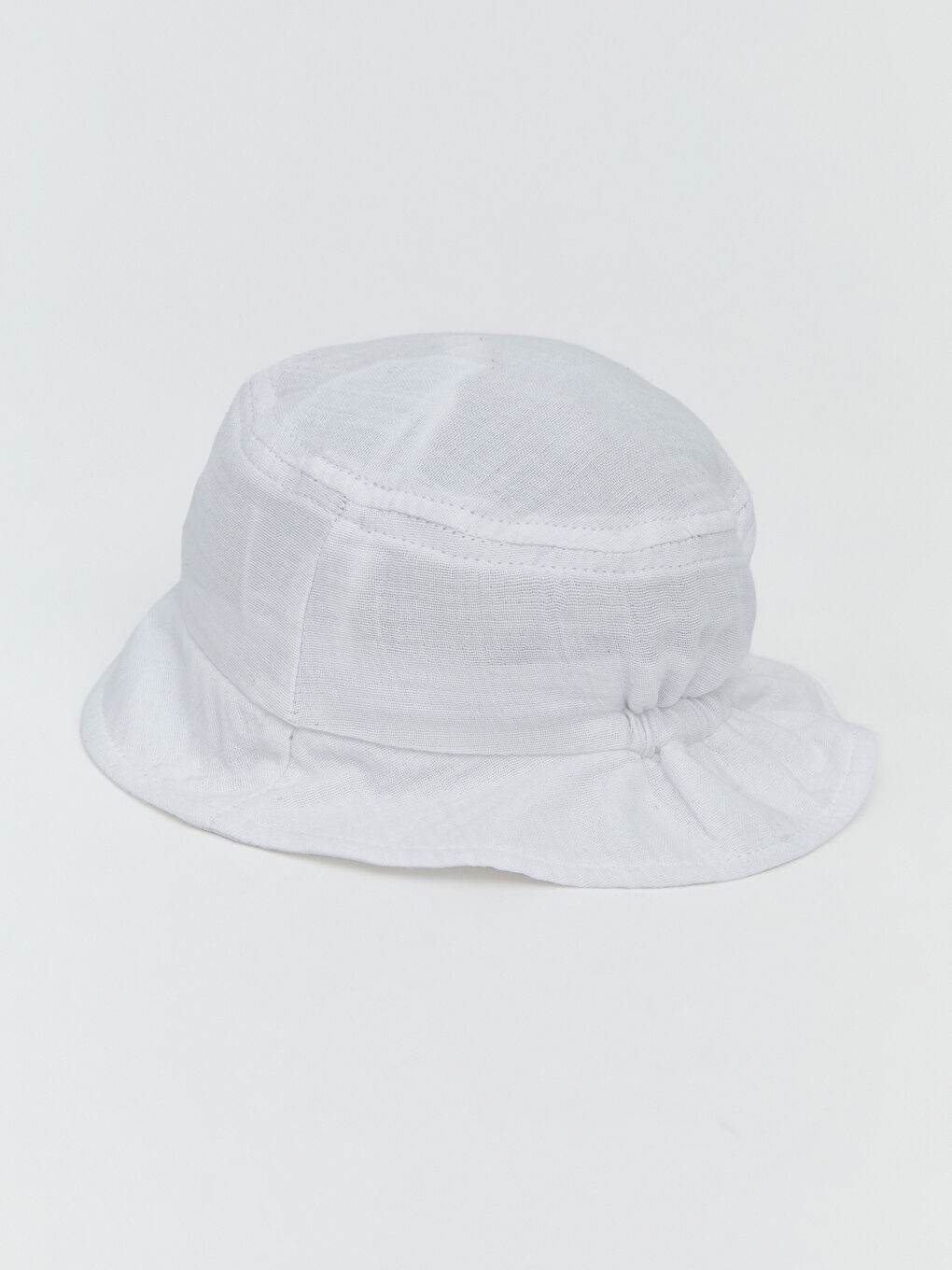 Beyaz Hayvan Figürlü Kız Bebek Bucket Şapka-1