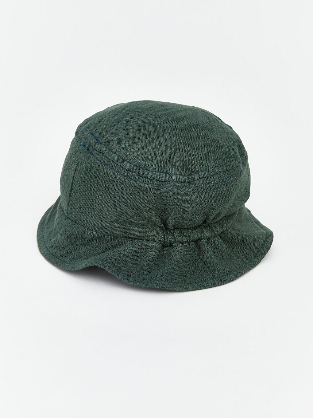 Yeşil Yazı Nakışlı Erkek Bebek Bucket Şapka-1