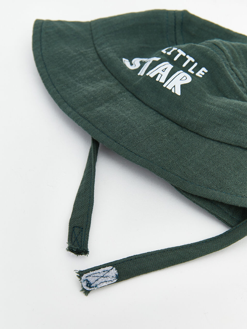 Yeşil Yazı Nakışlı Erkek Bebek Bucket Şapka-3