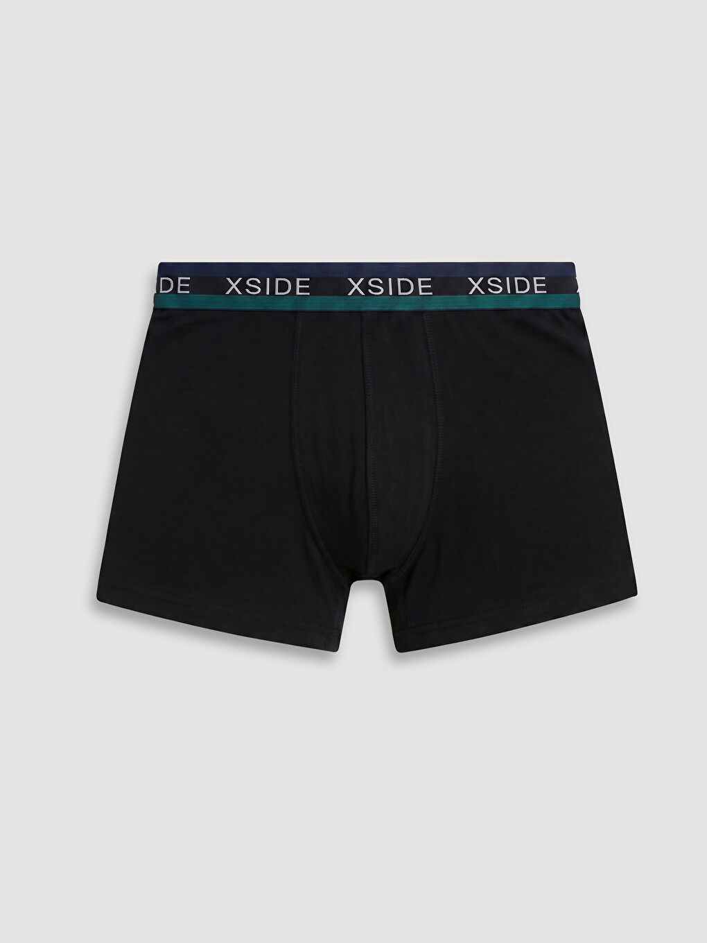 Siyah Regular Fit Pamuklu Esnek Erkek Boxer 3'lü-3