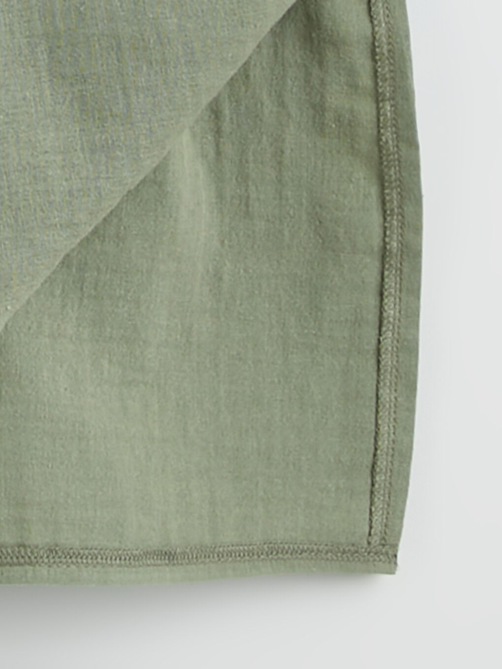 Yeşil Polo Yaka Yırtmaçlı Elbise-6