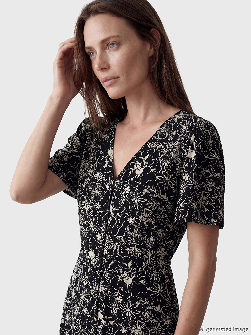 Woman Black Dress-1