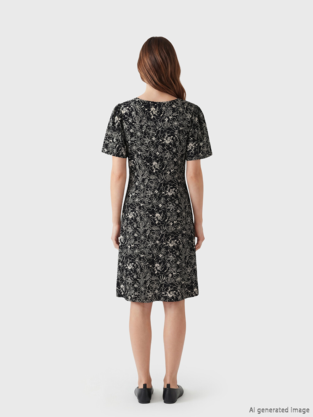 Woman Black Dress-3