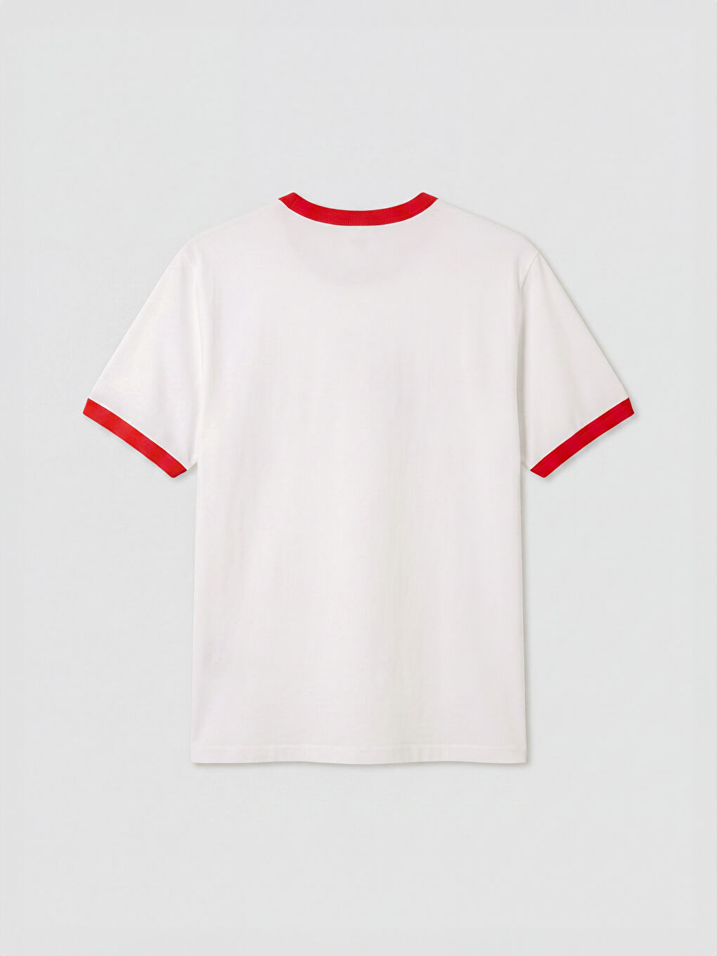 Beyaz Bisiklet Yaka FIFA 2026 Baskılı Erkek Tişört-1